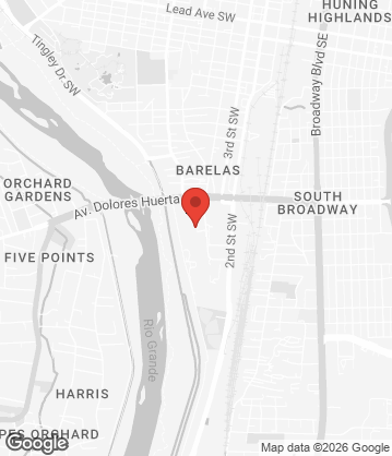 Map of Barkadas ABQ - La Carinderia 1701 4th St SW, Albuquerque, NM, 87102, US